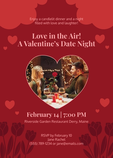 Valentines Date Night Invitation Template - Download | Template.net
