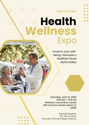 Health and Wellness Expo Invitation Template - Edit Online & Download