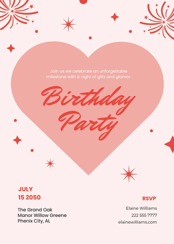 Digital Save-The-Date Invitation Template - Edit Online & Download