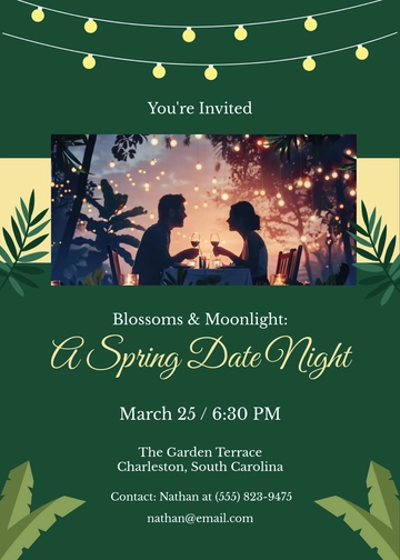 Aesthetic Holiday Date Night Invitation Template - Edit Online & Download