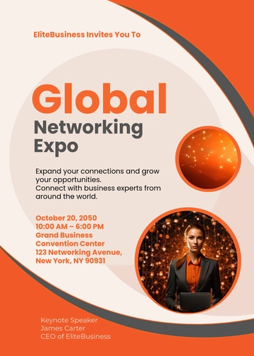 Networking Expo Invitation Template - Edit Online & Download