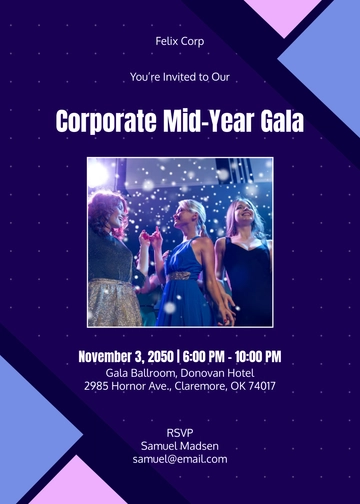 Digital Corporate Event Invitation Template - Edit Online & Download