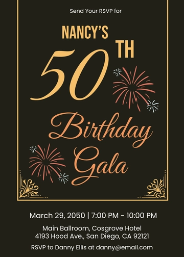Customizable Digital RSVP Invitation Template - Edit Online & Download