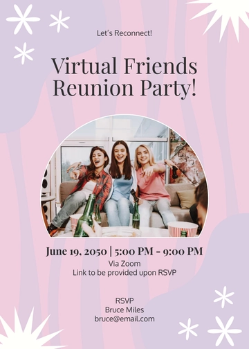Virtual Digital Invitation Template - Edit Online & Download