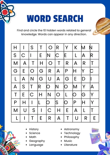 Customizable Word Search Template - Edit Online & Download