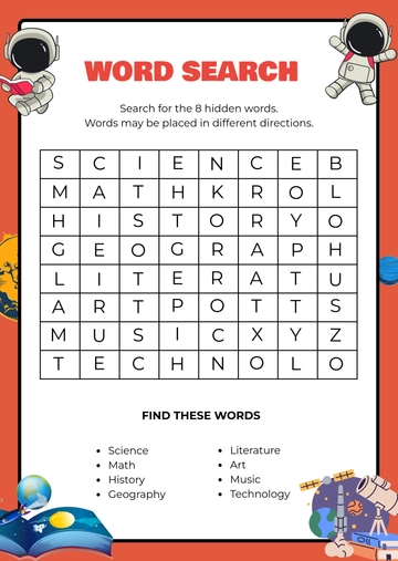 Printable Word Search Template - Edit Online & Download