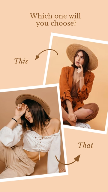 This or That Story Photo Template - Edit Online