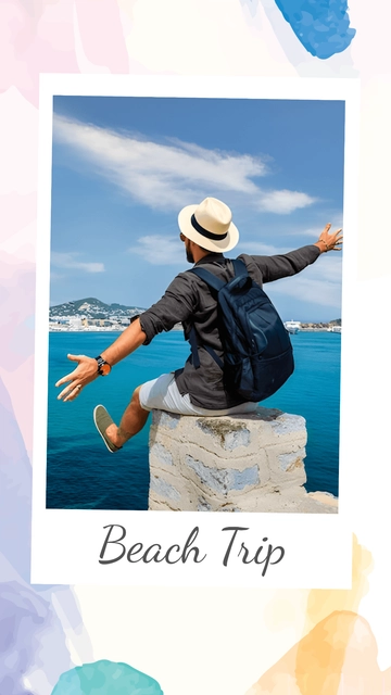Free Travel Story Photo Template to Edit Online