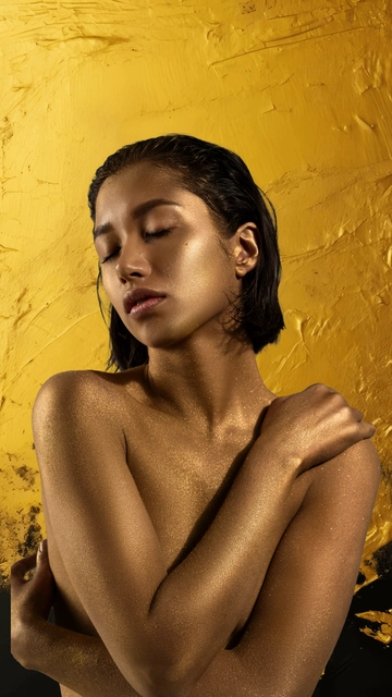 Gold-Themed Photo Story Template - Edit Online
