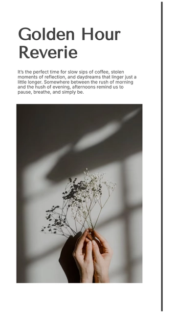 Free Minimalist Story Photo Design Template to Edit Online
