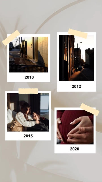 Aesthetic Timeline Story Photo Template- Edit Online