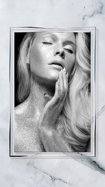 Silver-Framed Photo Story Template - Edit Online