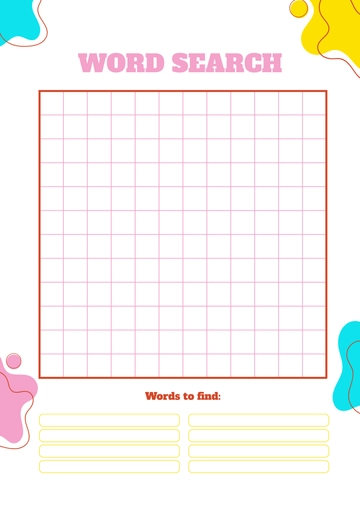 Blank Word Search Template - Edit Online & Download