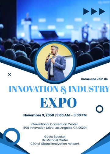 Expo Guest Speaker Invitation Template - Edit Online & Download