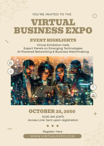 Aesthetic Virtual Expo Invitation Template - Edit Online & Download