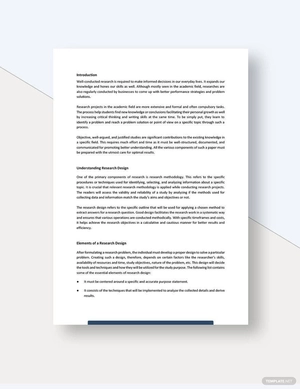 Research Design White Paper Template