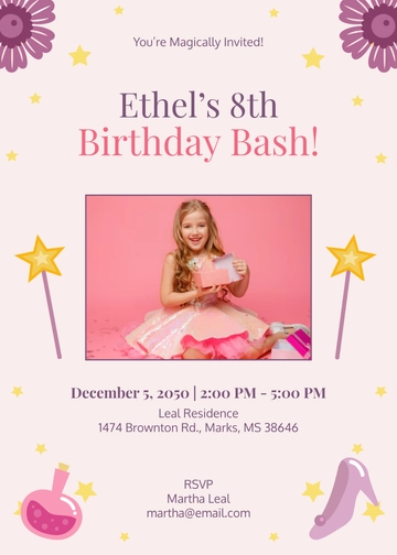 Disney Birthday Bash Invitation Template - Edit Online & Download