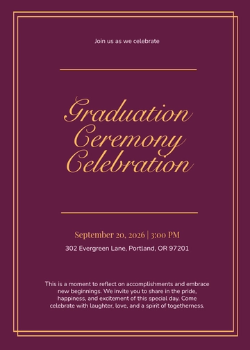 Free Family Graduation Invitation Template to Edit Online