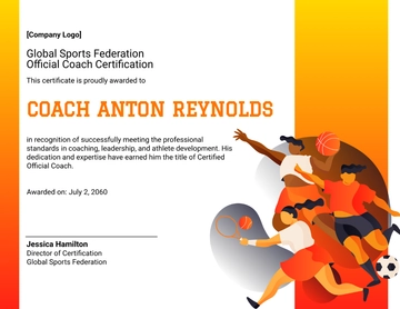 Official Coach Certificate Template - Edit Online & Download