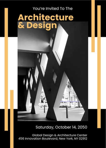 Architecture Expo Invitation Template - Edit Online & Download
