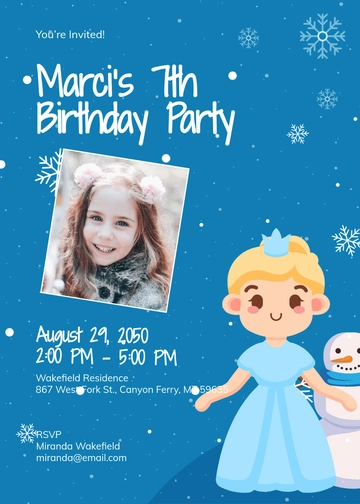 Custom Disney Frozen Invitation Template - Edit Online & Download
