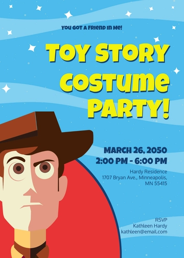 Disney Toy Story Invitation Template - Edit Online & Download