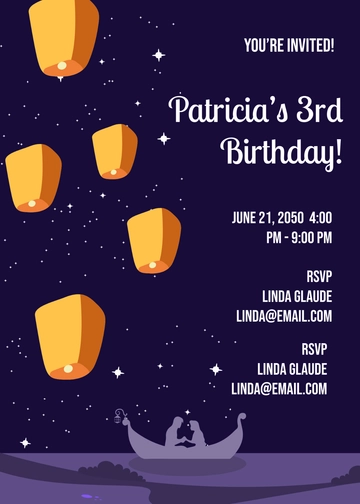 Disney Tangled Invitation Template - Edit Online & Download
