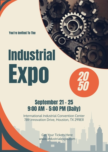 Industrial Expo Invitation Template - Edit Online & Download