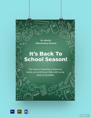 Back to School Sign Template