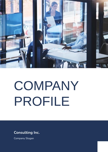 Free Edgy Company Profile Template to Edit Online