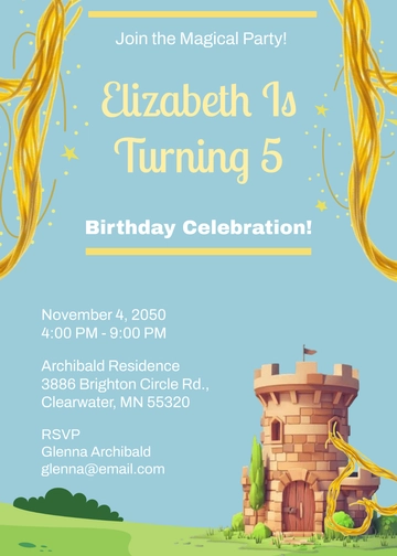 Disney Rapunzel Invitation Template - Edit Online & Download