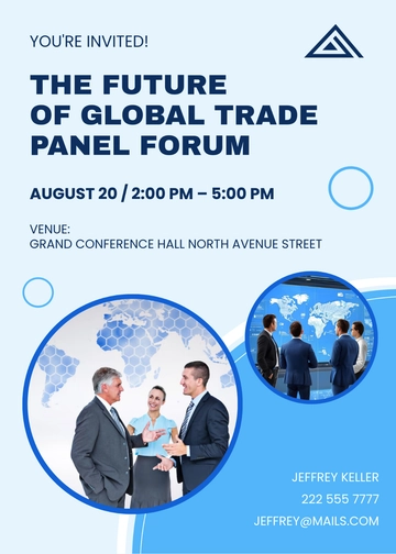 Panel Discussion Forum Invitation Template - Edit Online & Download