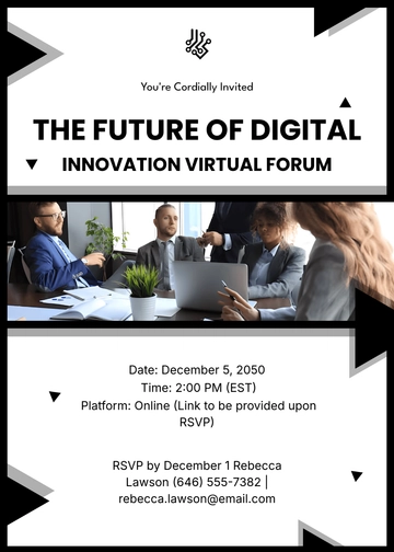 Virtual Forum Invitation Template - Edit Online & Download