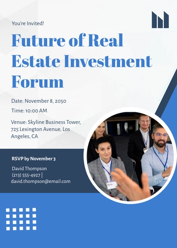 Real Estate Forum Invitation Template - Edit Online & Download