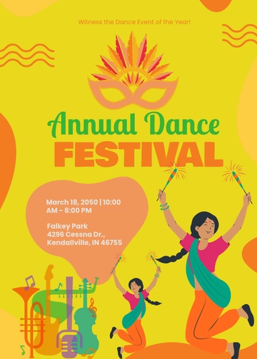 Creative Festival Event Invitation Template - Edit Online & Download