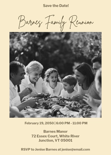 Family Save-the-Date Invitation Template - Edit Online & Download