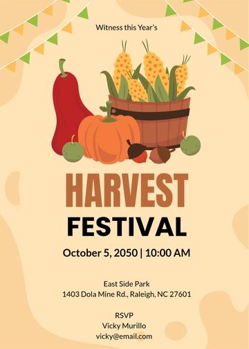 Harvest Festival Invitation Template - Edit Online & Download