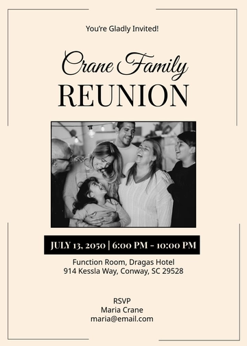 Modern Family Function Invitation Template - Edit Online & Download