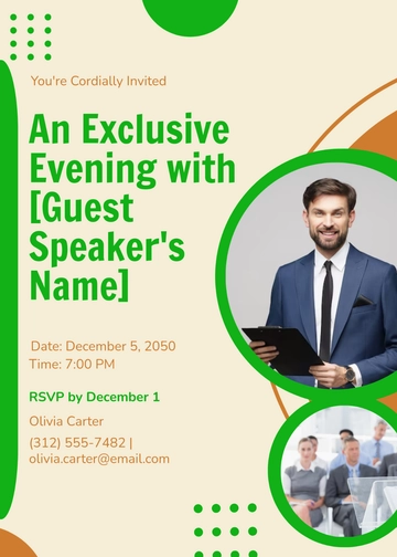 Forum Invitation for Guest Speaker Template - Edit Online & Download