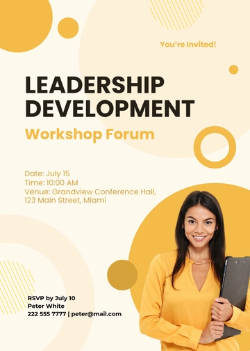 Workshop Forum Invitation Template - Edit Online & Download