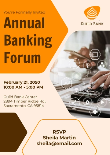 Banking Forum Invitation Template - Edit Online & Download