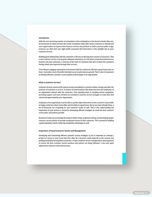 Customer Service White Paper Template