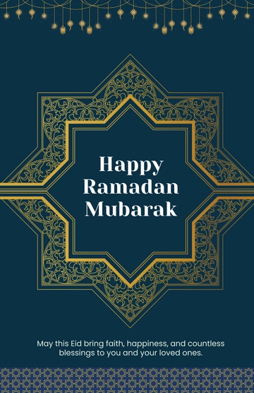 Islamic Eid Al-Fitr Poster Template - Download | Template.net