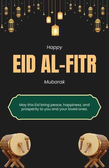 Traditional Eid Al-Fitr Poster Template - Download | Template.net