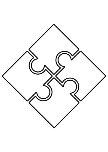 Free Puzzle Piece Stencil Template to Edit Online