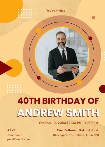 Forum-Themed Birthday Invitation Template - Edit Online & Download