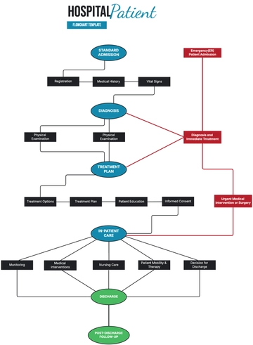 Hospital Patient Flowchart Template - Edit Online & Download