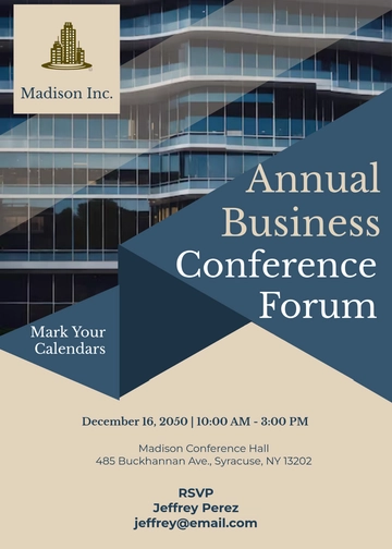 Conference Forum Invitation Template - Edit Online & Download