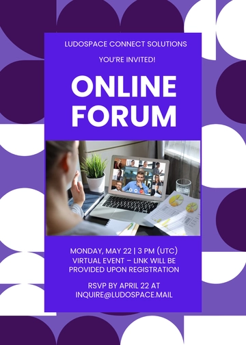 Online Forum Invitation Template - Edit Online & Download