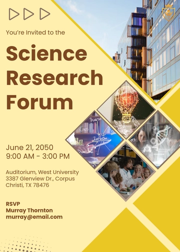 Research Forum Invitation Template - Edit Online & Download